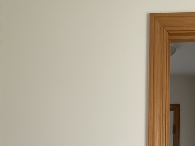 Wall surface after soot removal with laser cleaning